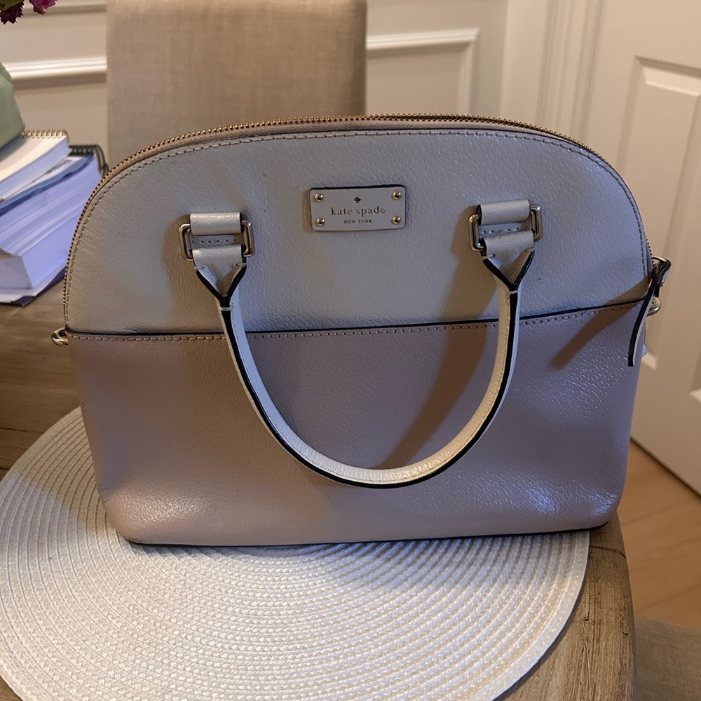 Kate Spade beige and cream two-tone purse